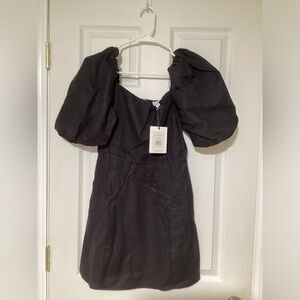Rachel Parcell Chic Black Puff Sleeve Dress